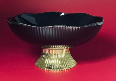 Конфетница 20*10,5см  на ножке MULTICOLOR &mdash; Posudio