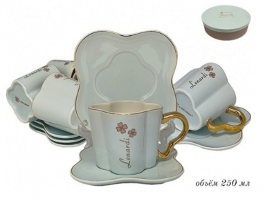 Чайный набор 12пр. 250 мл в под.уп.(х6)Фарфор 106-099 — Posudio