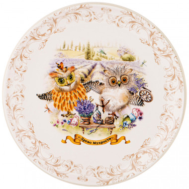 ТАРЕЛКА "ДЕРЕВО МУДРОСТИ" 21*21 СМ. ВЫСОТА=2,5 СМ. &mdash; Posudio