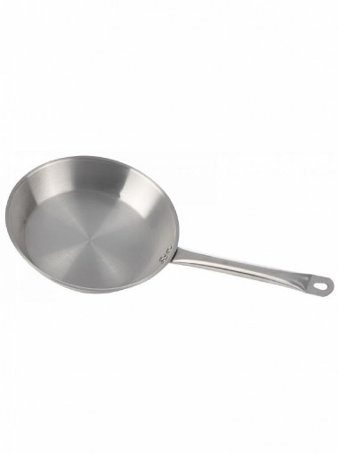 Сковорода 220/50 нерж. стали Luxstahl, кт115 — Posudio