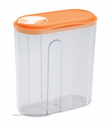 Емкость д/сыпучих продуктов с дозатором 1,5л. — Posudio