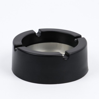 Пепельница, d-9 см, h-3.5 см, чёрная — Posudio