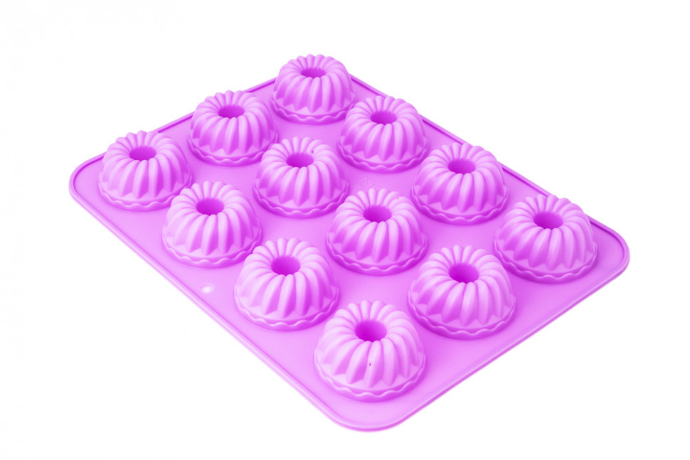 Форма д/выпечки силиконовая 12 КЕКСОВ №1 31,5*24*3см фото 1 — Posudio