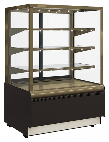 Витрина кондитерская Carboma KC70 VV 1,3-1 Standard (0102-0109, шоколад / золото) — Posudio