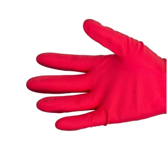 Vileda Перчатки латексные Многоцелевые L красный фото 1 — Posudio