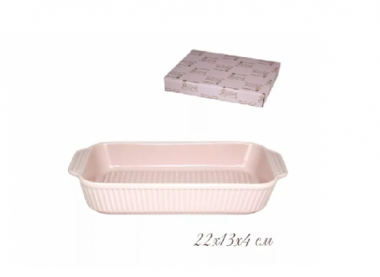 Форма (блюдо) прямоугольная для запекания 26,5х15,5х5 см. в под.уп.(х18) 105-854 — Posudio