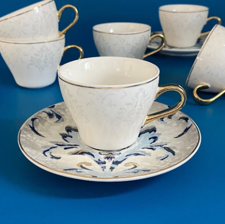 Кофейный набор 12пр. 130мл в под.уп.(х6)Фарфор 118-172 фото 1 — Posudio