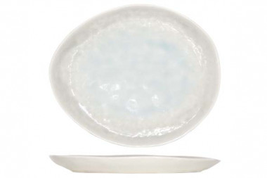 Тарелка овальная 195*160мм бледно-голубой Medusa, 5285947 — Posudio