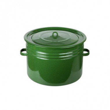 Бак 40л зеленый рябчик Лысьвенск — Posudio