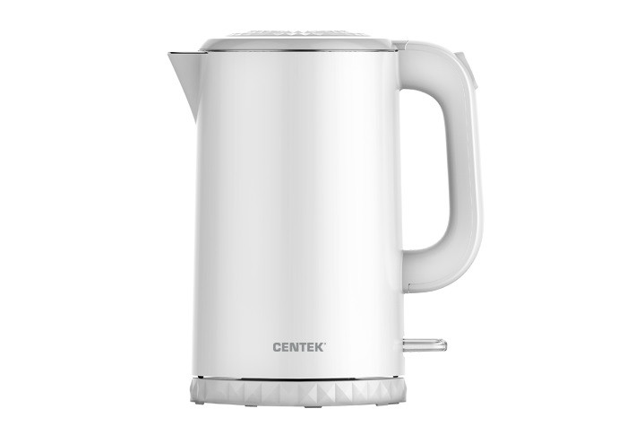 Чайник Centek  CT-0020 (WHITE) металл 2200Вт  1,7л фото 1 — Posudio