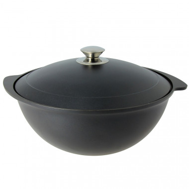 Казан для плова 4,5л с антипригарным покрытием, с крышкой, Кукмара к45а &mdash; Posudio