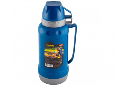 Термос в пластиковом корпусе со стеклянной колбой ACQUA, 1,8 л (2 чашки) &mdash; Posudio
