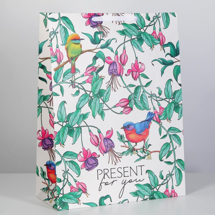 Пакет ламинированный вертикальный «Present for you», 61 × 46 × 20 см фото 1 — Posudio