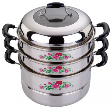 Кастрюля-мантоварка 3 ур. 30см. 10,4л. &mdash; Posudio