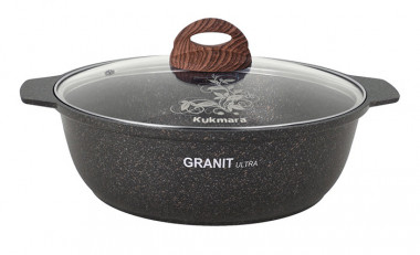 Кастрюля-жаровня 3л со стек.крыш. Granit original (КУКМАРА) &mdash; Posudio