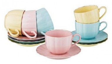 Чайный набор на 6перс.12пр."БОККА" 250мл. &mdash; Posudio