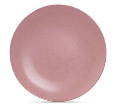 Тарелка обеденная  DROPS розовый 24,8см. &mdash; Posudio