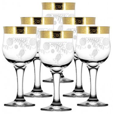 Набор фужеров 6пр. &quot;Нежность&quot; 260мл (Гусь Хрустальный) — Posudio