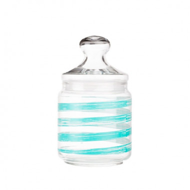 Банка для продуктов БРАШМАНИЯ  ТЮРКУАЗ 0,5л. с крышкой &mdash; Posudio