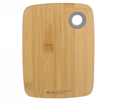 Доска раздел бамбук 200*150*10мм прямоугольная силиконовая ручка — Posudio