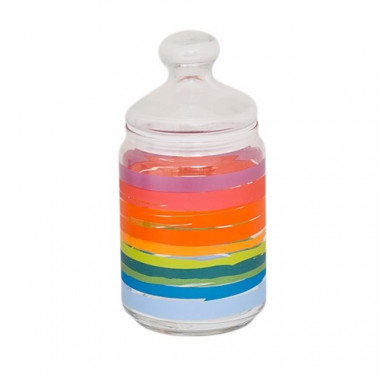 Банка для продуктов КОЛОР ПЕНСИЛ с крышкой 1л &mdash; Posudio