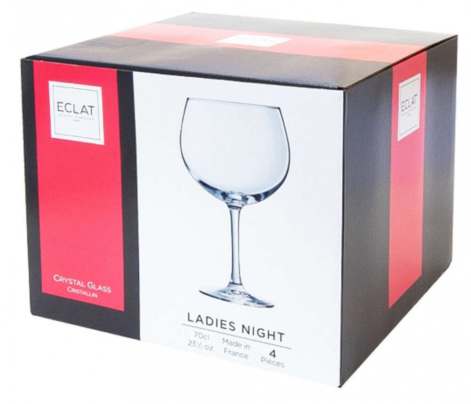 Набор фужеров 700мл 4шт Eclat Cristal d'Arques Ladies Night L7637 фото 1 — Posudio