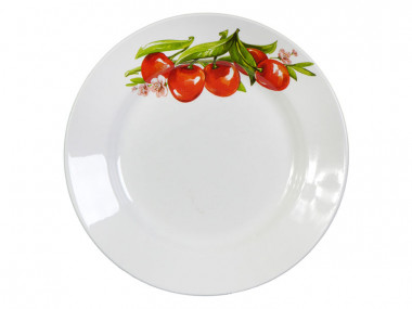 Тарелка мелкая 200мм Кубаньфарфор Вишня новая 056 &mdash; Posudio