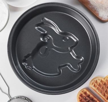 Форма для выпечки с а/п покрытием&quot;ЗАЯЦ&quot; 24*4см. — Posudio