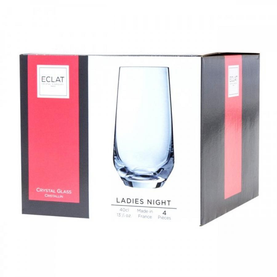 Набор стаканов 400мл 4шт Eclat Cristal d'Arques Ladies Night L7642 фото 1 — Posudio