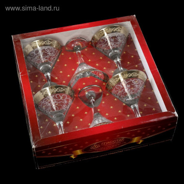 Набор бокалов д/мартини 6пр. "Вдохновение" 190мл ГЗ &mdash; Posudio