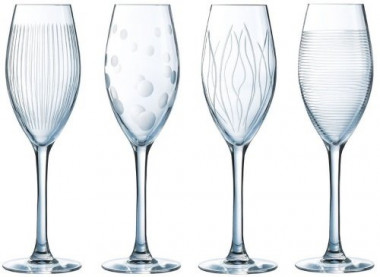 Набор фужеров для шампанского ЛАУНЖ КЛАБ 170мл 4шт &mdash; Posudio
