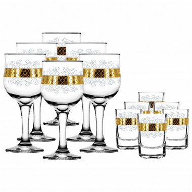 Набор стопок 6шт &quot;Винтаж&quot; (Гусь Хрустальный) EAV25-837 — Posudio