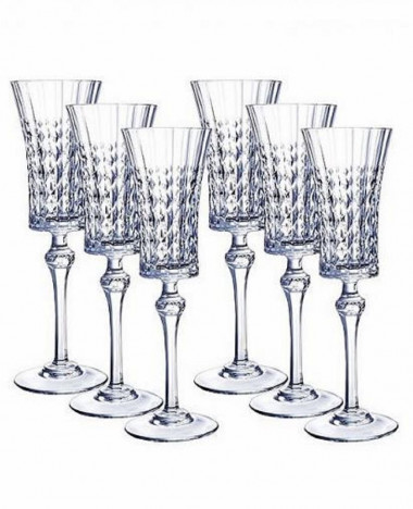 Набор фужеров для шампанского 150мл 6шт Eclat Cristal d'Arques Lady Diamond L9742 &mdash; Posudio