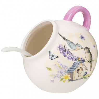 Солонка с ложкой "Прованс Лаванда" 170мл. &mdash; Posudio