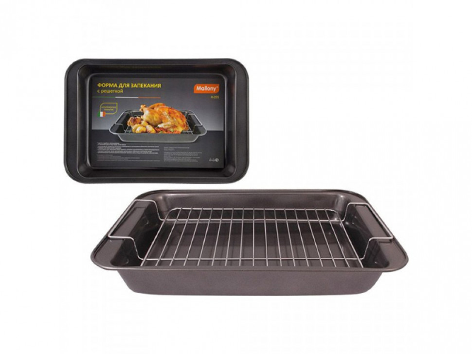 Форма для запекания с решеткой R-055, размер: 37,5*25,5*5 см фото 1 — Posudio