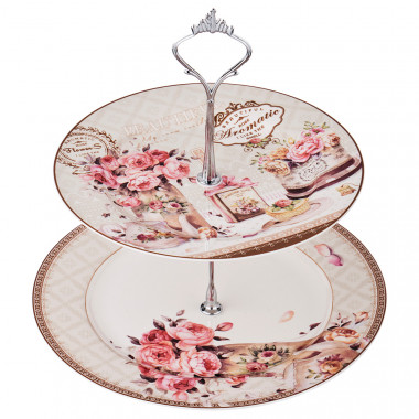 Этажерка 2-х ярусная 23*19*23см Лютенция 87-176 — Posudio