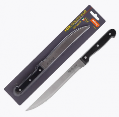 Нож с пластиковой рукояткой MAL-02CL разделочный большой , 19см. — Posudio