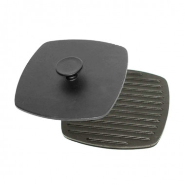 Пресс-крышка 21см квадрат  чугунная Гардарика &mdash; Posudio