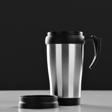 Термокружка"БАРНА" 450мл. хромирован.13*18см. &mdash; Posudio