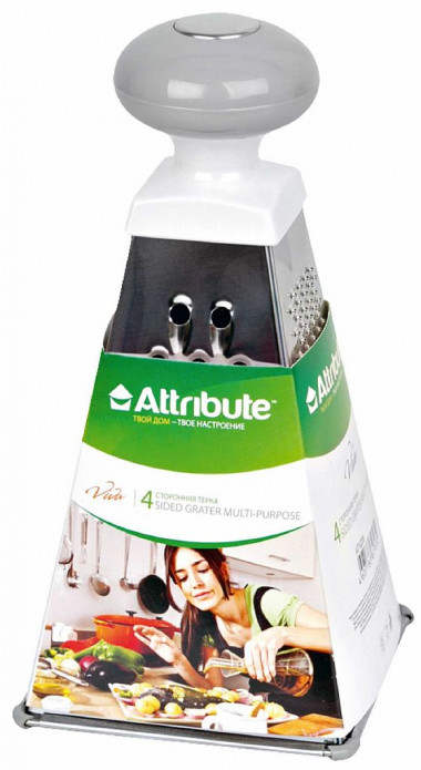 Терка 4-х сторонняя Attribute Viva Grey-Green ATV720 &mdash; Posudio