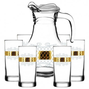 Набор для воды 7пр с рис "Винтаж" (Гусь Хрусталь) EAV25-3944/402 &mdash; Posudio
