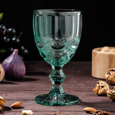 Бокал &quot;Ла-Манш&quot; 250 мл, 8х15,5 см, цвет бирюзовый — Posudio