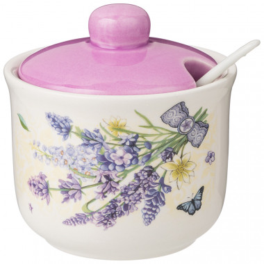 Сахарница с ложкой  "Прованс Лаванда" 300мл &mdash; Posudio