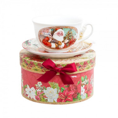 Чайная пара 300мл в подарочной упаковке Domenik Новый Год NC16079 — Posudio