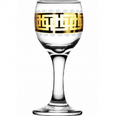 Набор рюмок 6шт  с рис &quot;Меандр&quot; (Гусь Хрусталь) EAV26-134 — Posudio