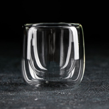 Стопка с двойными стенками "Поль Квадро" 80 мл &mdash; Posudio