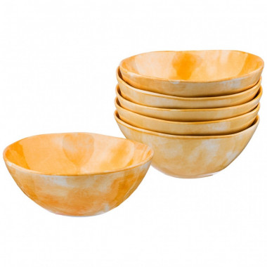 Набор салатников из 6шт. 16см "Парадиз" Солнечный свет &mdash; Posudio