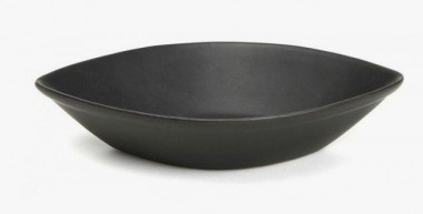 Акция Салатник 70мл 12*8*2,4см черн. керам — Posudio