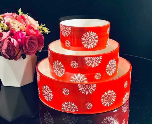 Набор из 3 салатников 21см,15,5см,10,5 см в под.уп.(х8)Фарфор 142-079 фото 1 — Posudio