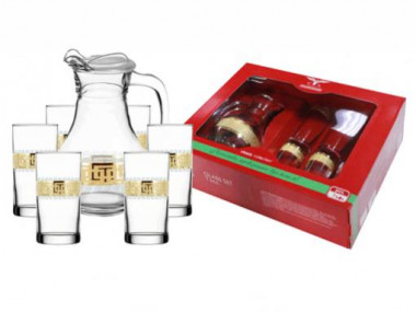 Набор для воды 7пр с рис "Меандр" (Гусь Хрусталь) EAV26-3944/402 &mdash; Posudio